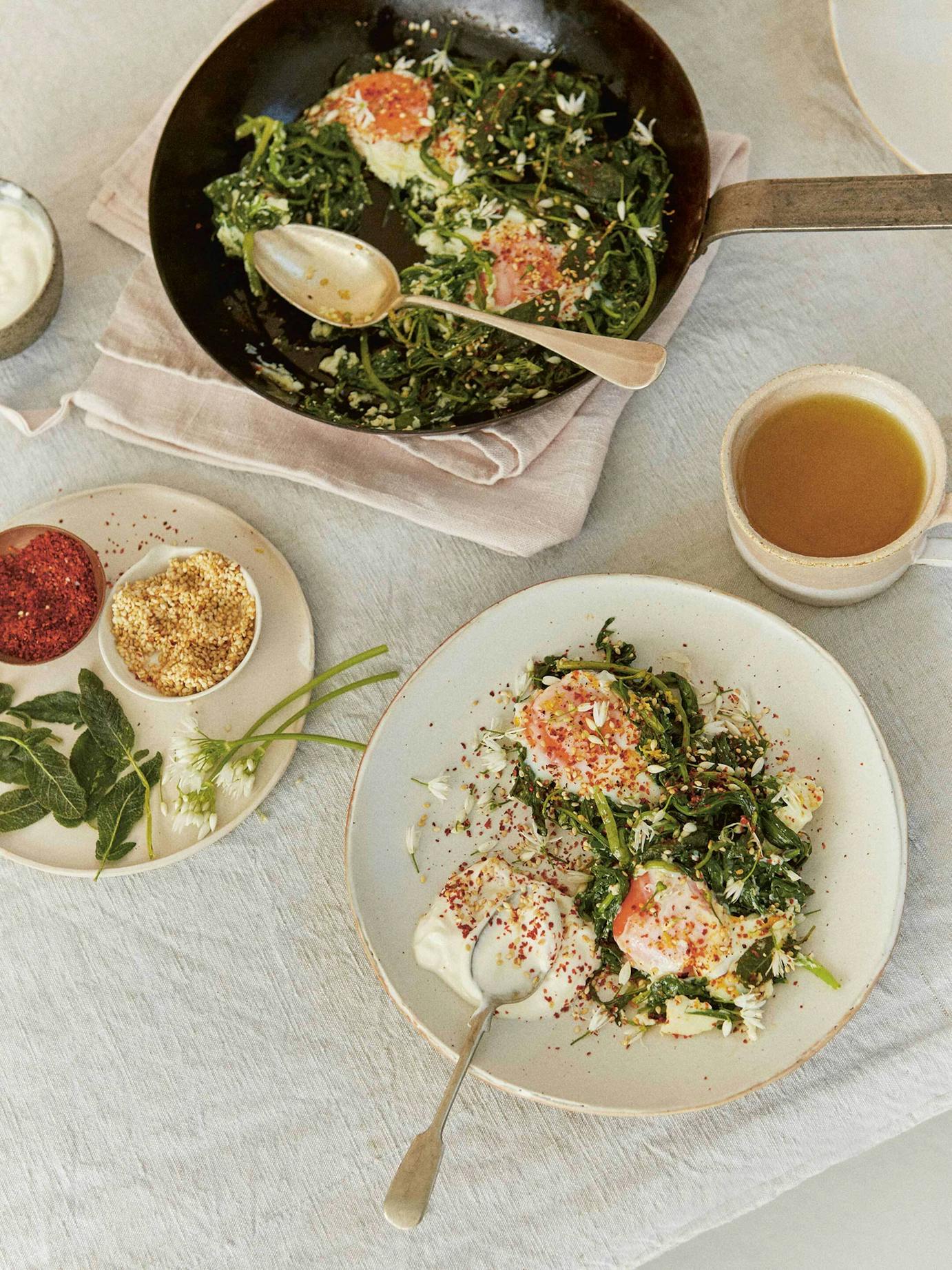 Wild Garlic Baked eggs for web