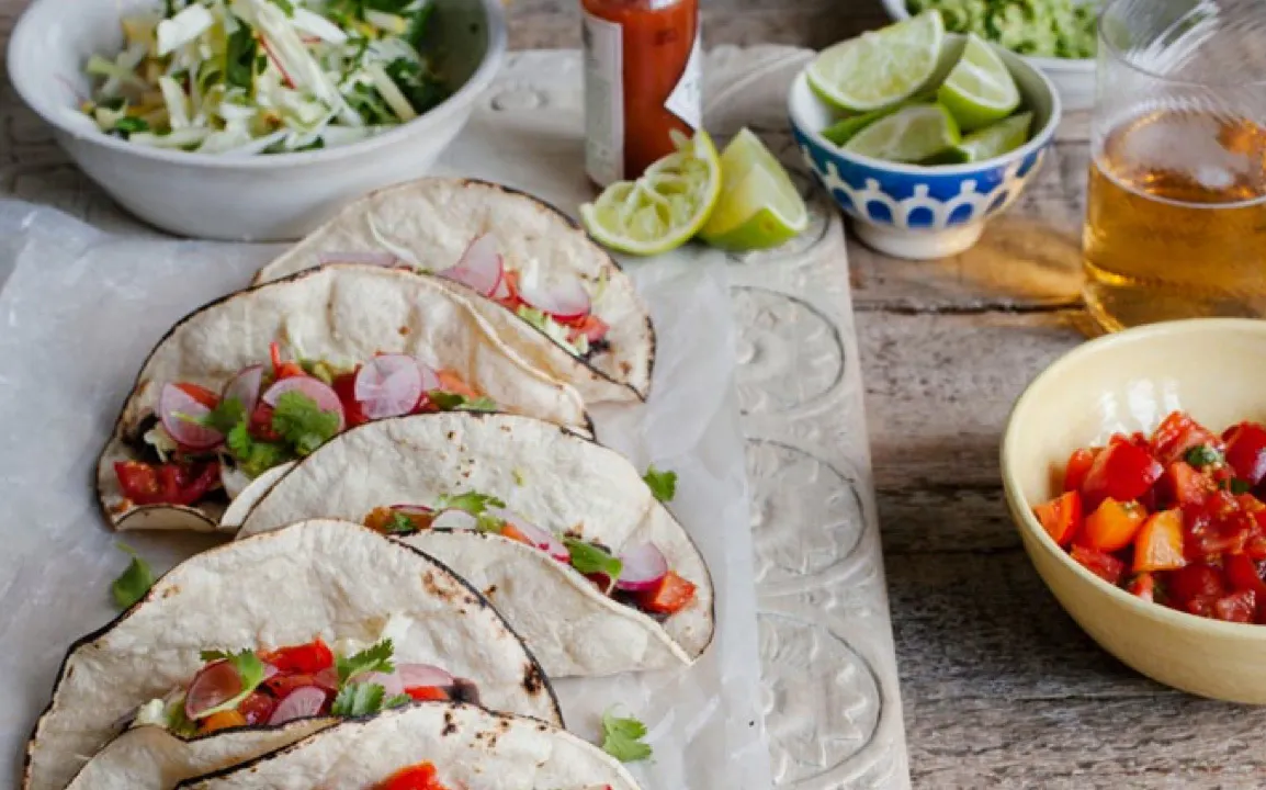 Lime and Chipotle Black Bean Tacos – Recipes – Anna Jones