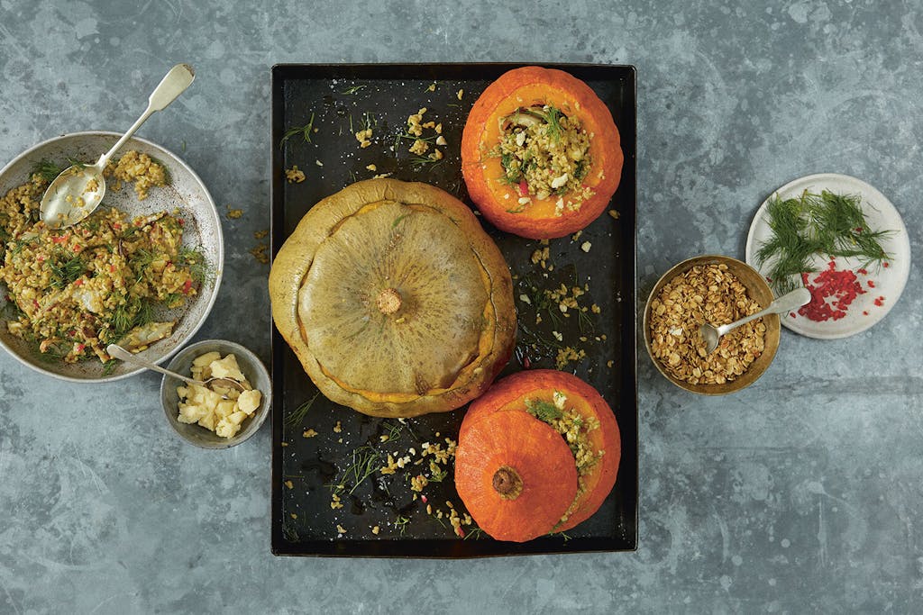 Whole roasted squash Recipes Anna Jones